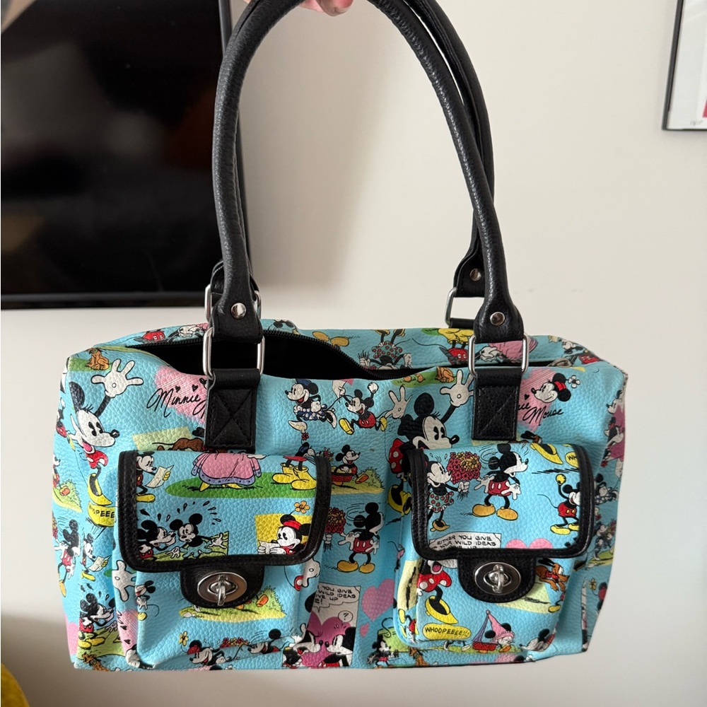 Disney Mickey and Minnie Mouse Comic Print Bag